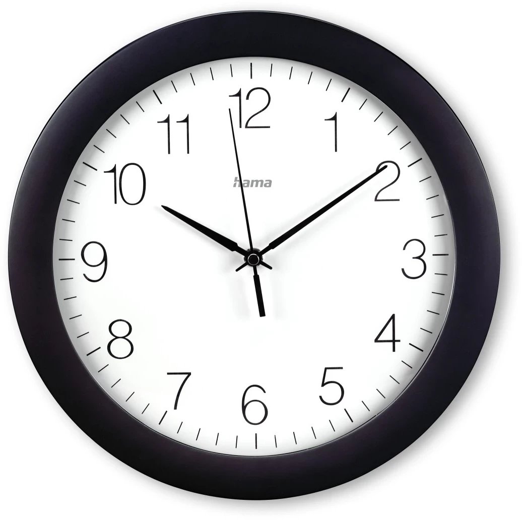 Zegar cienny DCF Teneriffa 30cm Czarny