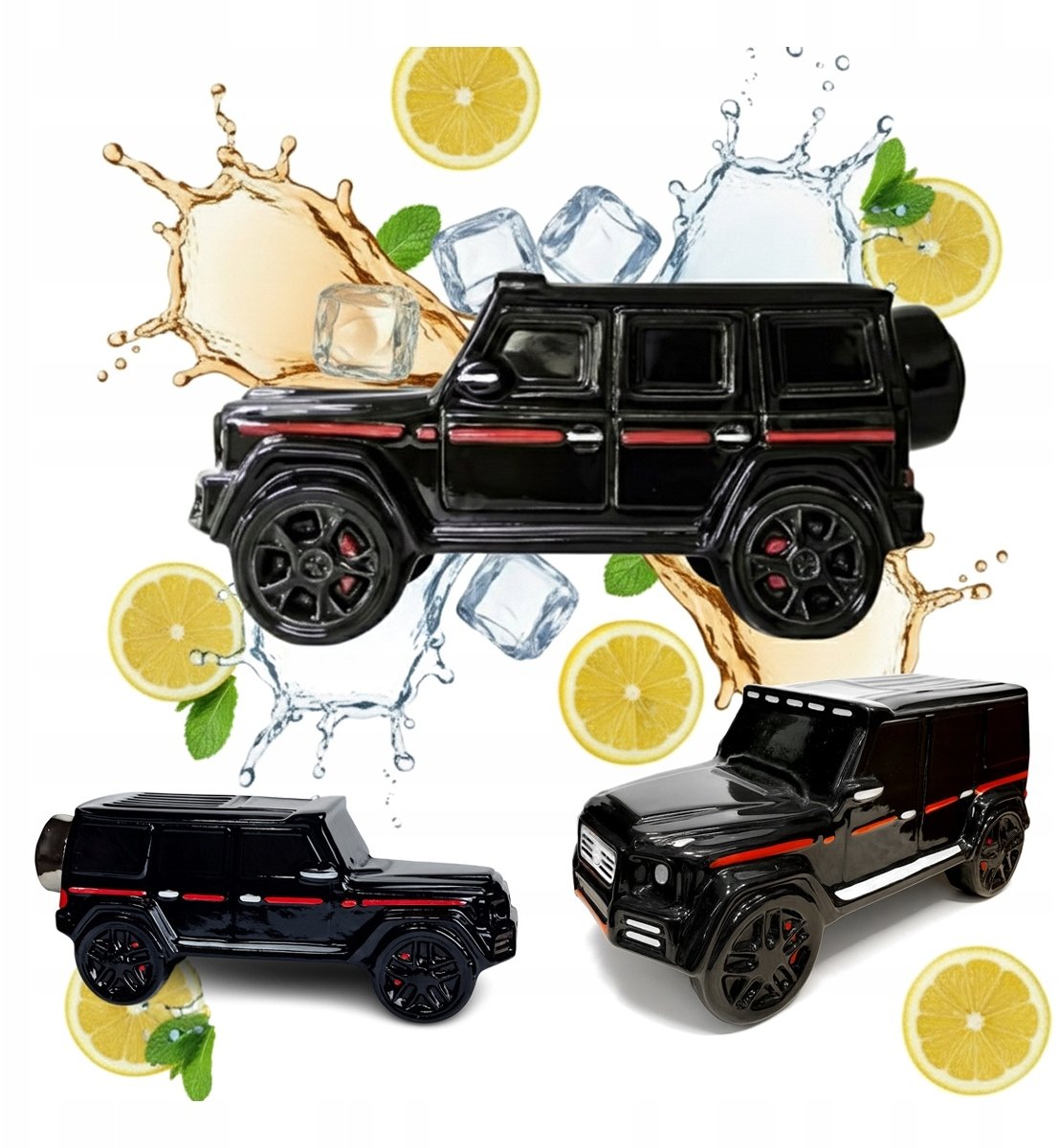 Butelka Terenowa w Stylu G-KLASY 700ml Ceramiczna Ozdobna na Prezent Likier