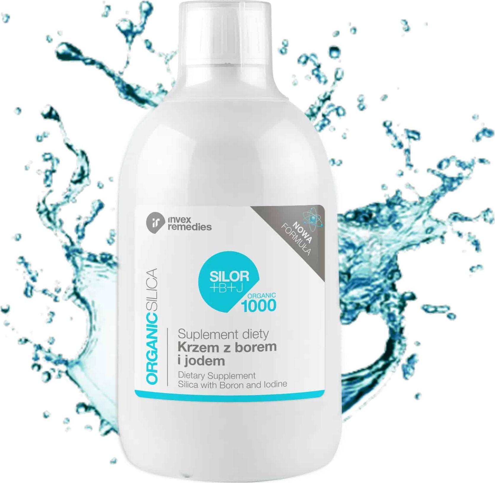 Invex remedies Krzem z borem i jodem Silica with Boron and Iodine Silor+B+J 500ml Invex Remedies