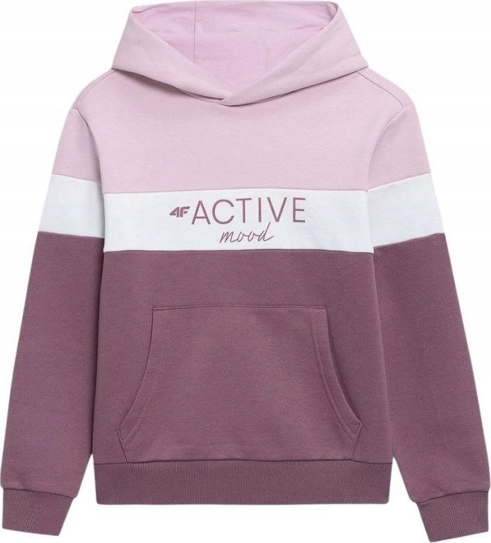 4f Bluza dla dziewczynki 4F burgund HJL22 JBLD002 60S 128cm