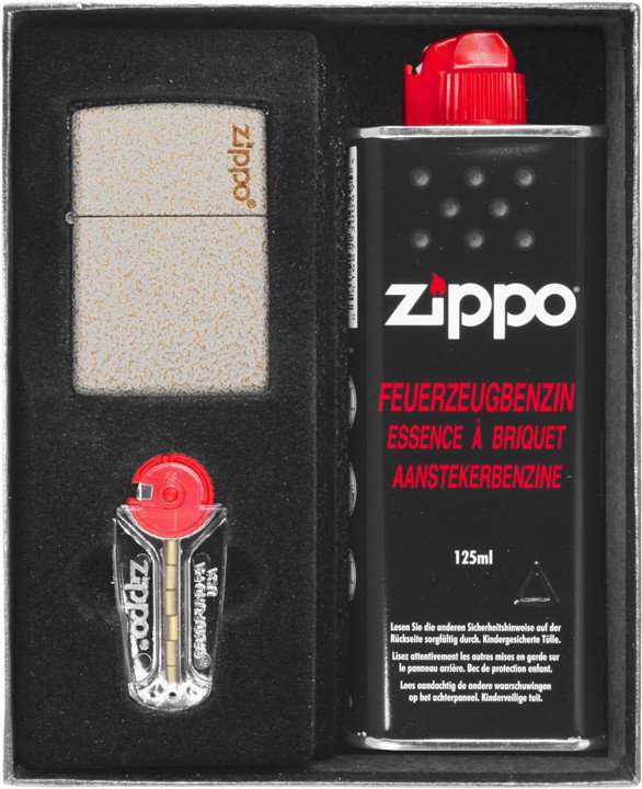 Zestaw ZIPPO Zapalniczka MERCURY GLASS LOGO Prezentowy No1