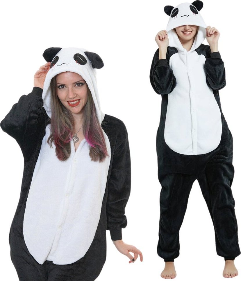 nerd hunters Piżama Onesie Kigurumi Kostium Przebranie Panda M: 155 - 165cm