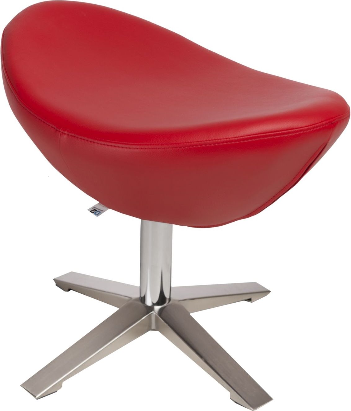D2 Design Podnóżek Jajo Soft skóra eko 513 czerwony