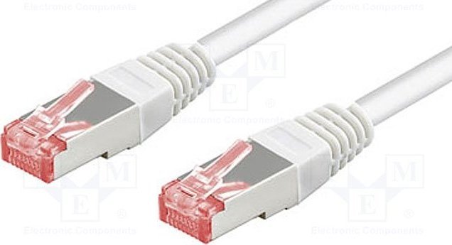 Goobay Goobay CAT 6 Patchkabel S/FTP (PiMF) Weiß 0.5 m