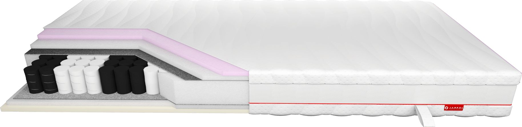 JANPOL Materac ENYO 180x200 kieszeniowy twardy Janpol