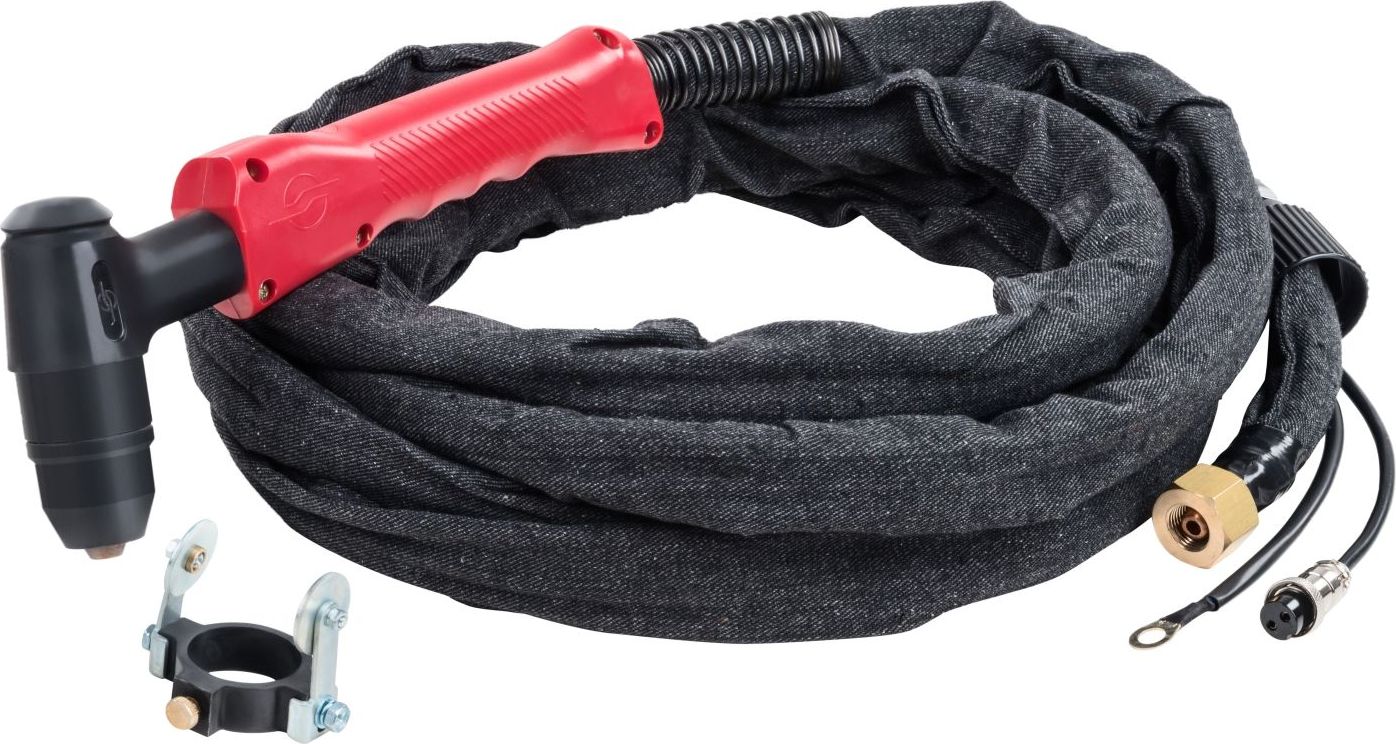 Stamos Palnik do przecinarki plazmowej CUT 120 z prowadnicą dł. 8m Przewód z palnikiem ręcznym do cięcia plazmą i prowadnicami dł. 8m