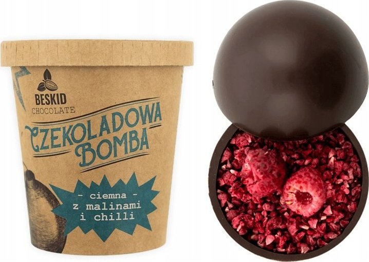 Cup&You Wyjątkowa czekoladowa bomba ciemna maliny chili