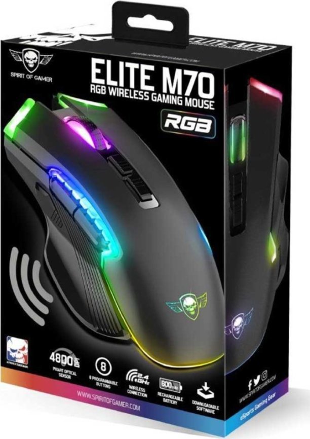 Spirit of gamer ELITE M70 RGB Black