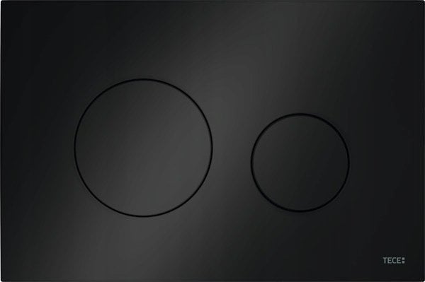 Przycisk spłukujący Tece TECEloop - przycisk spłukujący do WC z tworzywa, czarny połysk