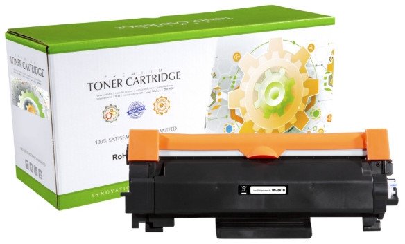 STATIC Toner cartridge compatible with Brother TN-2410BK black remanufactured 1.200 pages