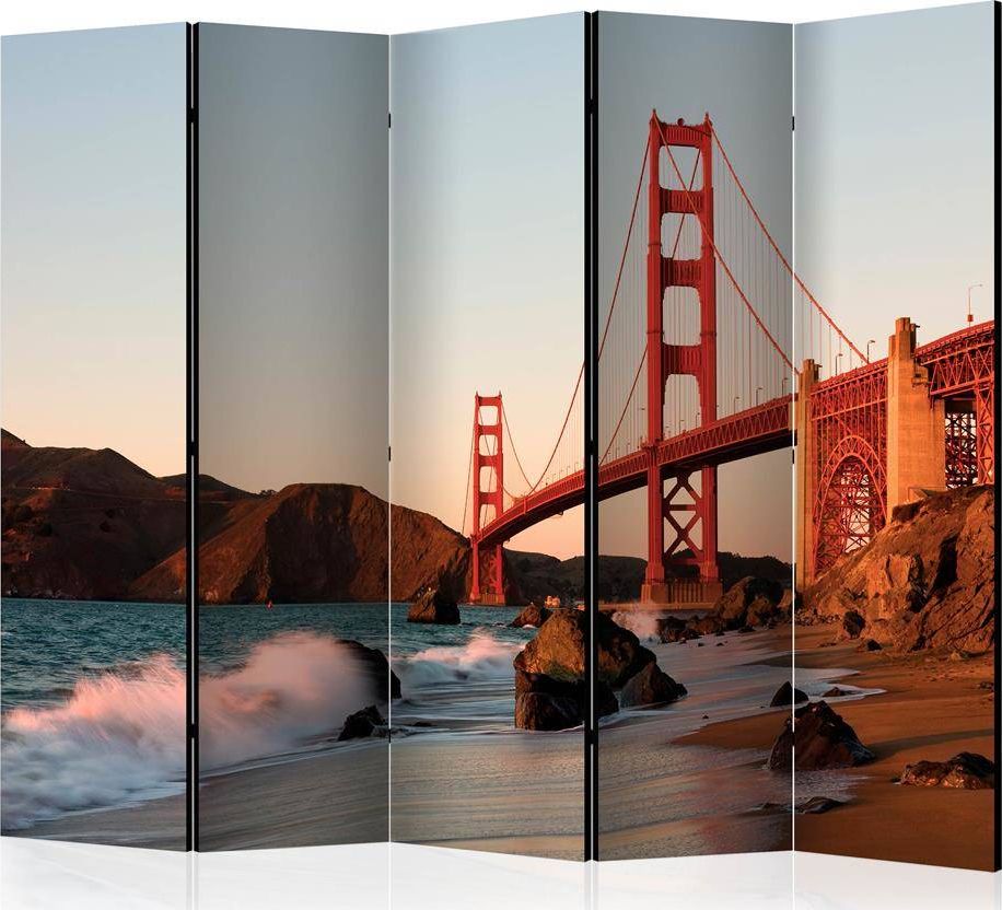 Artgeist Parawan 5-częściowy - Płomienny krajobraz II [Room Dividers] uniwersalny