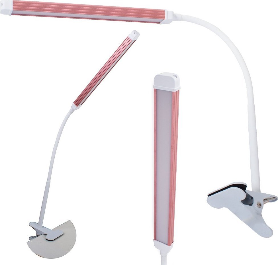 Lampka biurkowa Verk Lampka bezcieniowa biurkowa z klipsem kosmetyczna Lampka bezcieniowa biurkowa z klipsem kosmetyczna