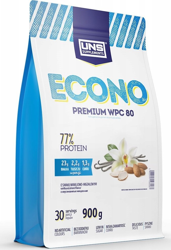 UNS UNS Econo Premium Wpc 80 900g Vanilia Almond
