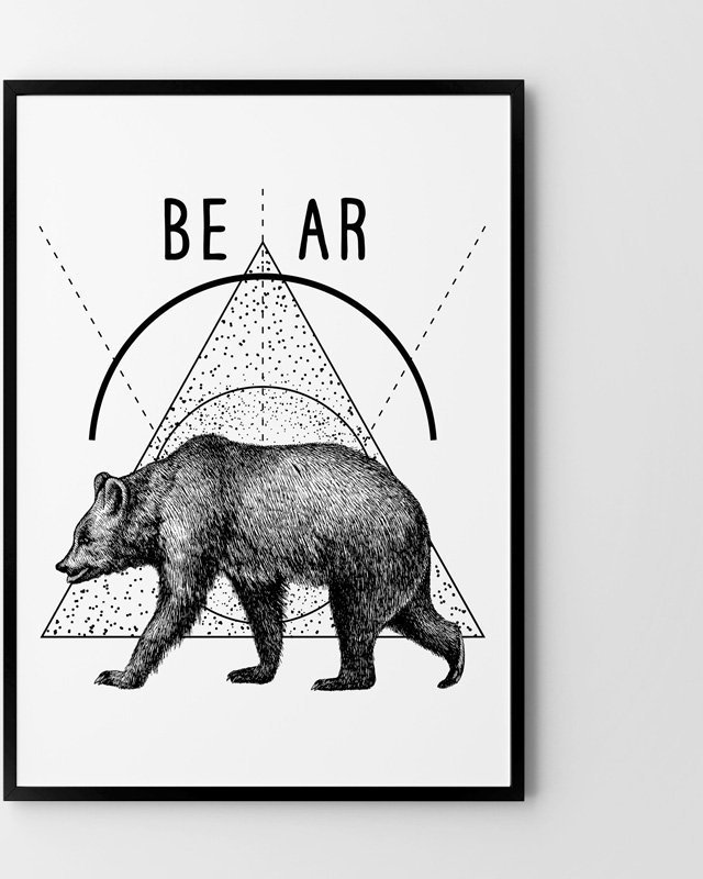 Hog Studio Plakat Bear (B2 (50x70cm))