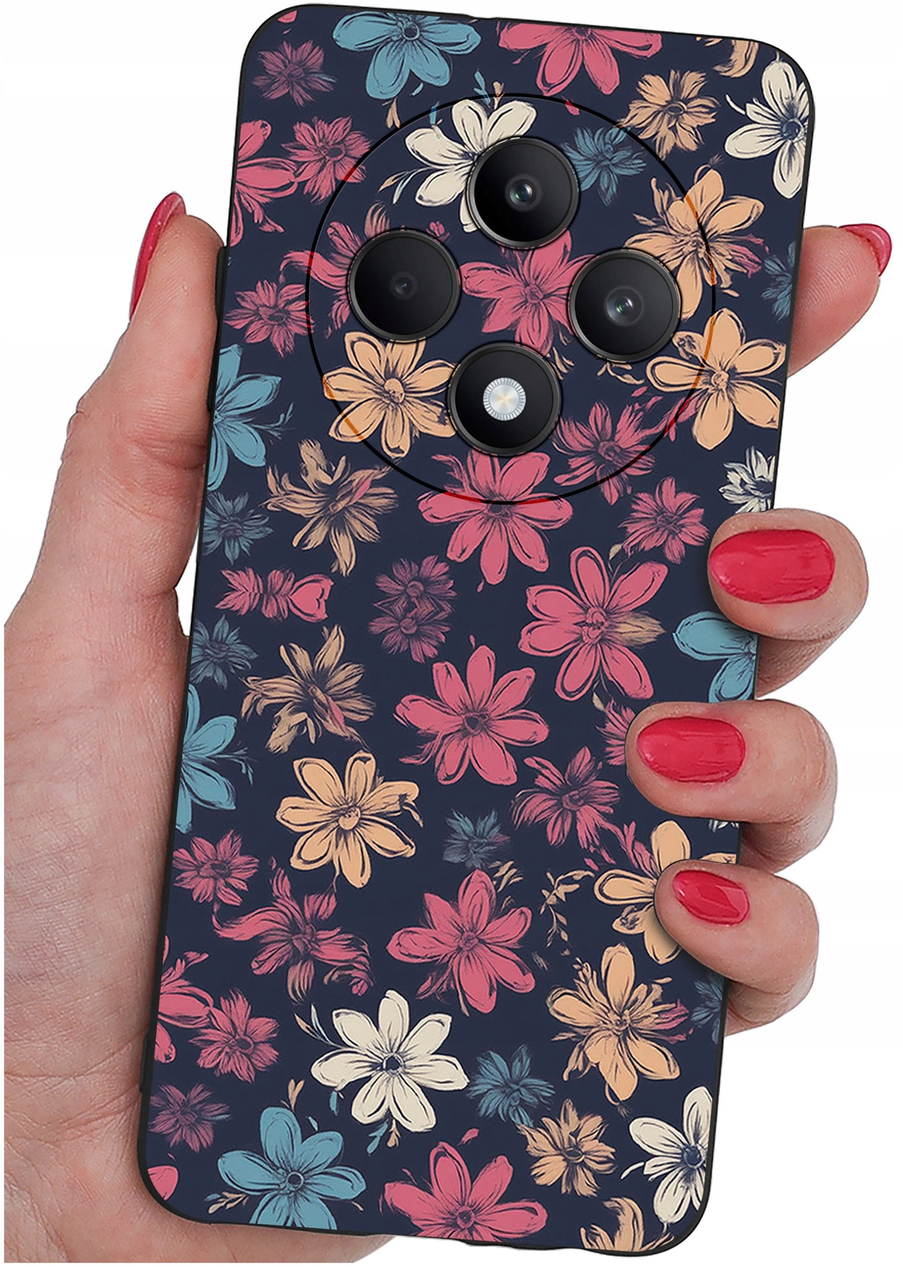 Etui do Oppo Reno 12 F 5G | 12 FS 5G WZORY |SILIKONOWE MATT CASE + SZKŁO 9H