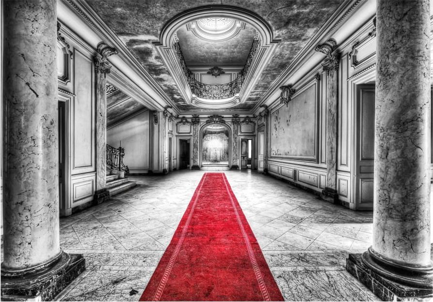 DecoNest Fototapeta - Tajemnica marmuru - czarno-biała - 350X245