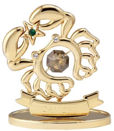 Rak - Figurka pozłacana