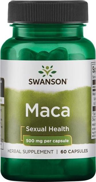 Swanson Swanson - Maca Extract, 500mg, 60 kapsułek