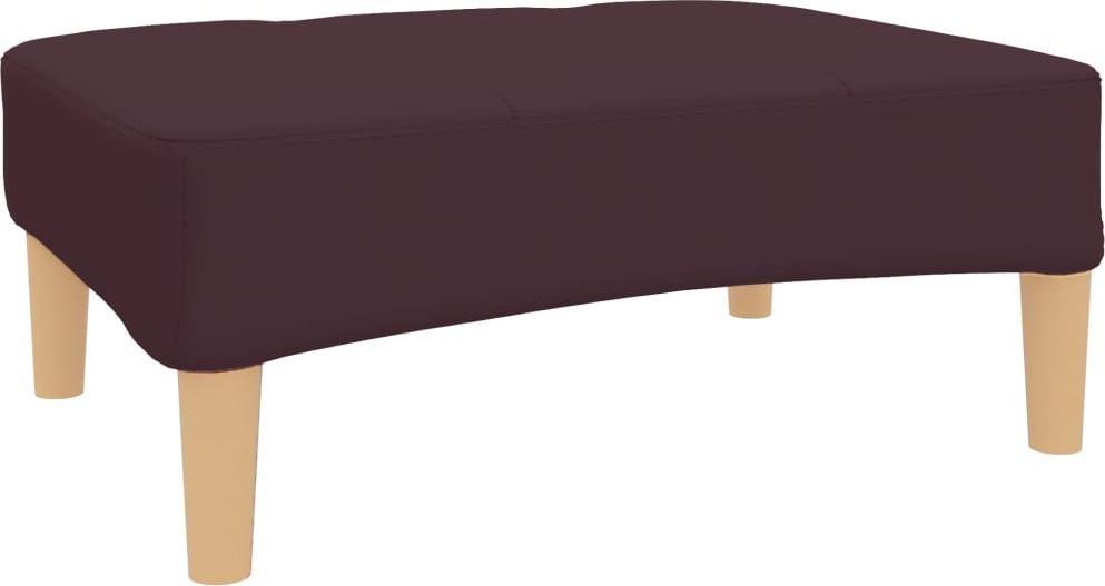 vidaXL Podnóżek, fioletowy, tapicerowany tkaniną