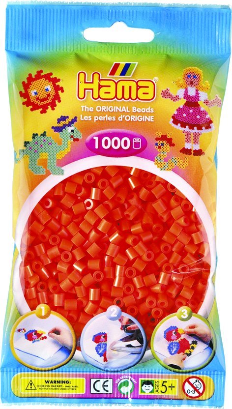 Hama Beads Hama midi perler 1000stk orange