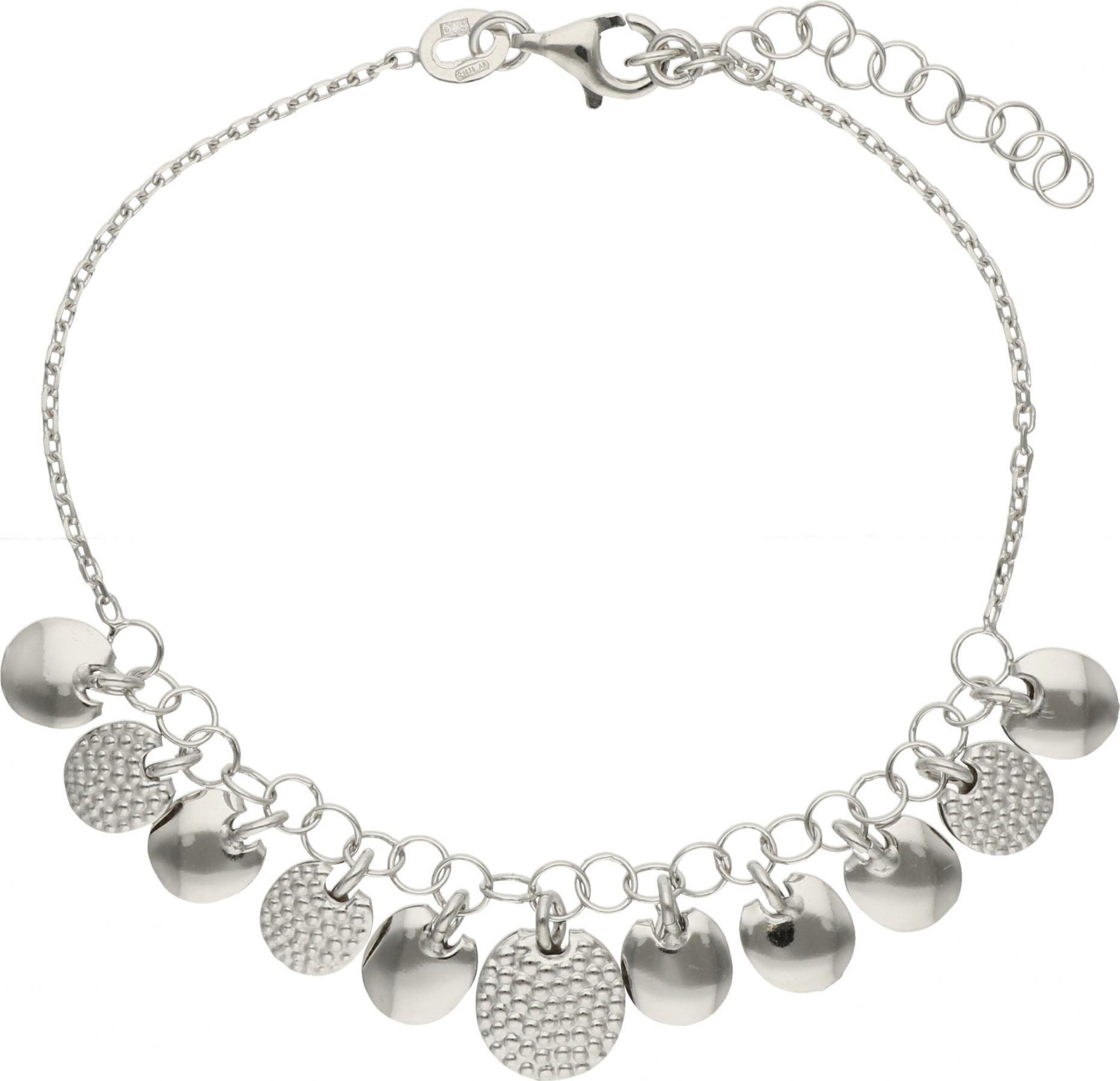 Rosanto Srebrna bransoleta z przywieszkami 19 cm 925