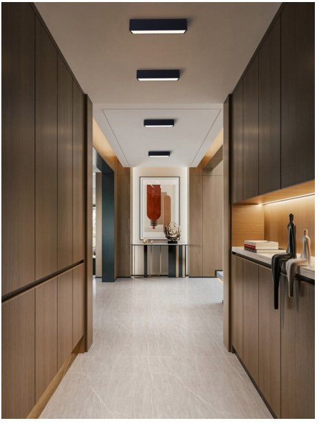 Immax Neo Canto Smart Lampa Sufitowa 60X15Cm, 34W Czarna Zigbee 3.0, Tuya