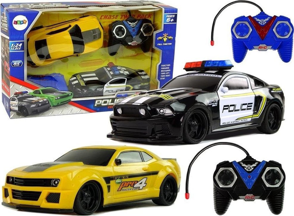 LeanToys Autka R/C pościg policyjny