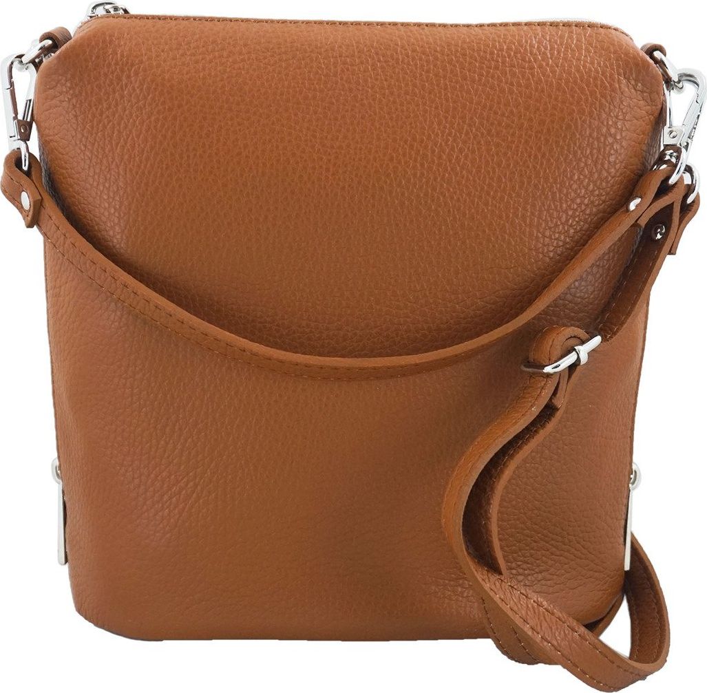 Barberinis Mała torebka listonoszka skórzana - Brązowa jasna uniwersalny