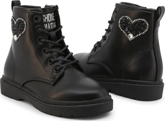 Shone Buty do kostki marki Shone model D551-001 kolor Czarny. Obuwie Dziewczynka. Sezon: Jesień/Zima EU 33