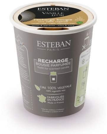 Esteban Paris Parfums Wkład do świecy zapachowej 180g Vanille d'Or