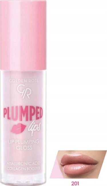 Golden Rose Plumped Lips Lip Plumping Gloss Błyszczyk optycznie powiększający usta 4.7ml (201)