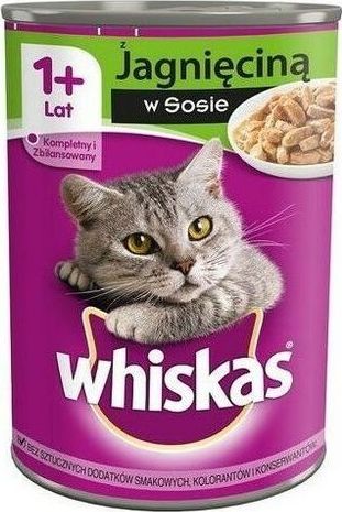 Whiskas WHISKAS Adult puszka 400g jagnięcina w sosie