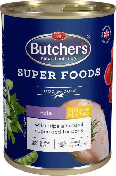 Butcher’s Super Foods with chicken & tripe - pasztet 400 g