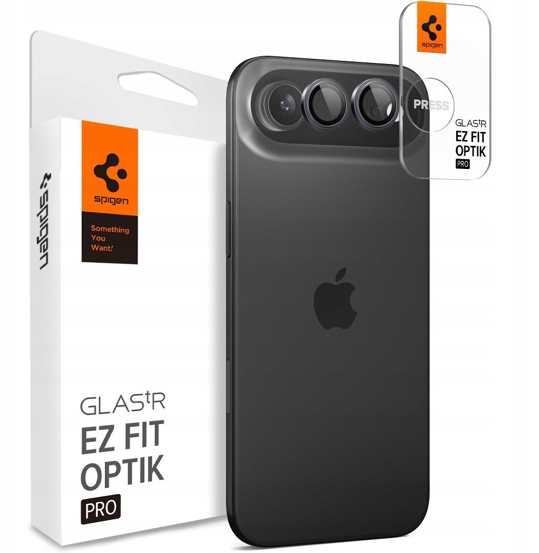 Spigen Glass tR EZ Fit Optik Pro 2 Pack, gray - iPhone Air