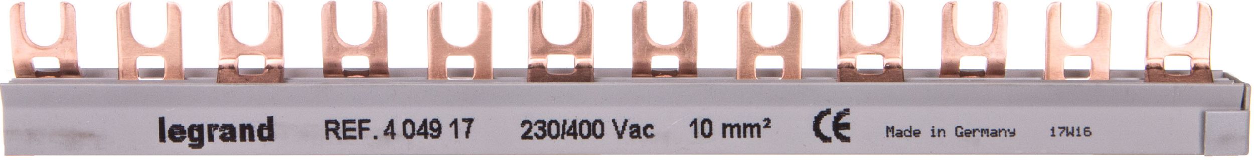 Legrand Szyna łączeniowa 3P 63A 10mm2 widełkowa (12 mod.) BI3-10-12 (404917)