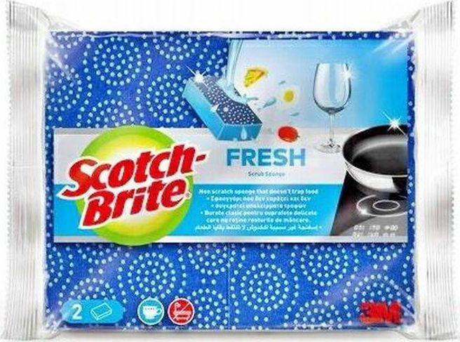 3M 3M Scotch Brite Zmywak Kuchenny Płaski Do Każdej Powierzchni 2szt..