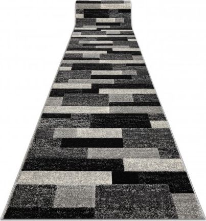 Dywany Łuszczów Chodnik FEEL 5756/16811 PROSTOKĄTY szary 120 cm, 120x960 cm