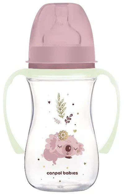 Butelka 240 ml z uchwytami Sleepy Koala róz 35/237 Canpol babies