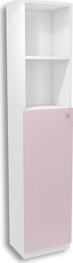 Elior Biało-lawendowy regał dziecięcy Peny 11X - 4 kolory Różowy