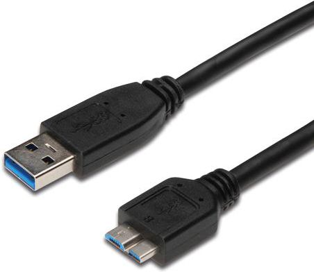 Kabel USB PremiumCord USB-A - micro-B 1 m Czarny (ku3ma1bk)