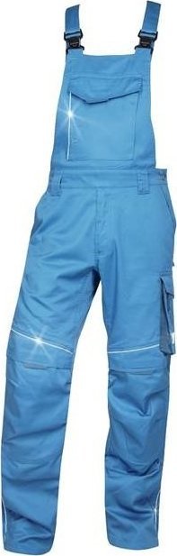 Ardon SUMMER ARDON - modne ogrodniczki, dopracowana sylwetka, odblaskowe elementy - biały 2XL