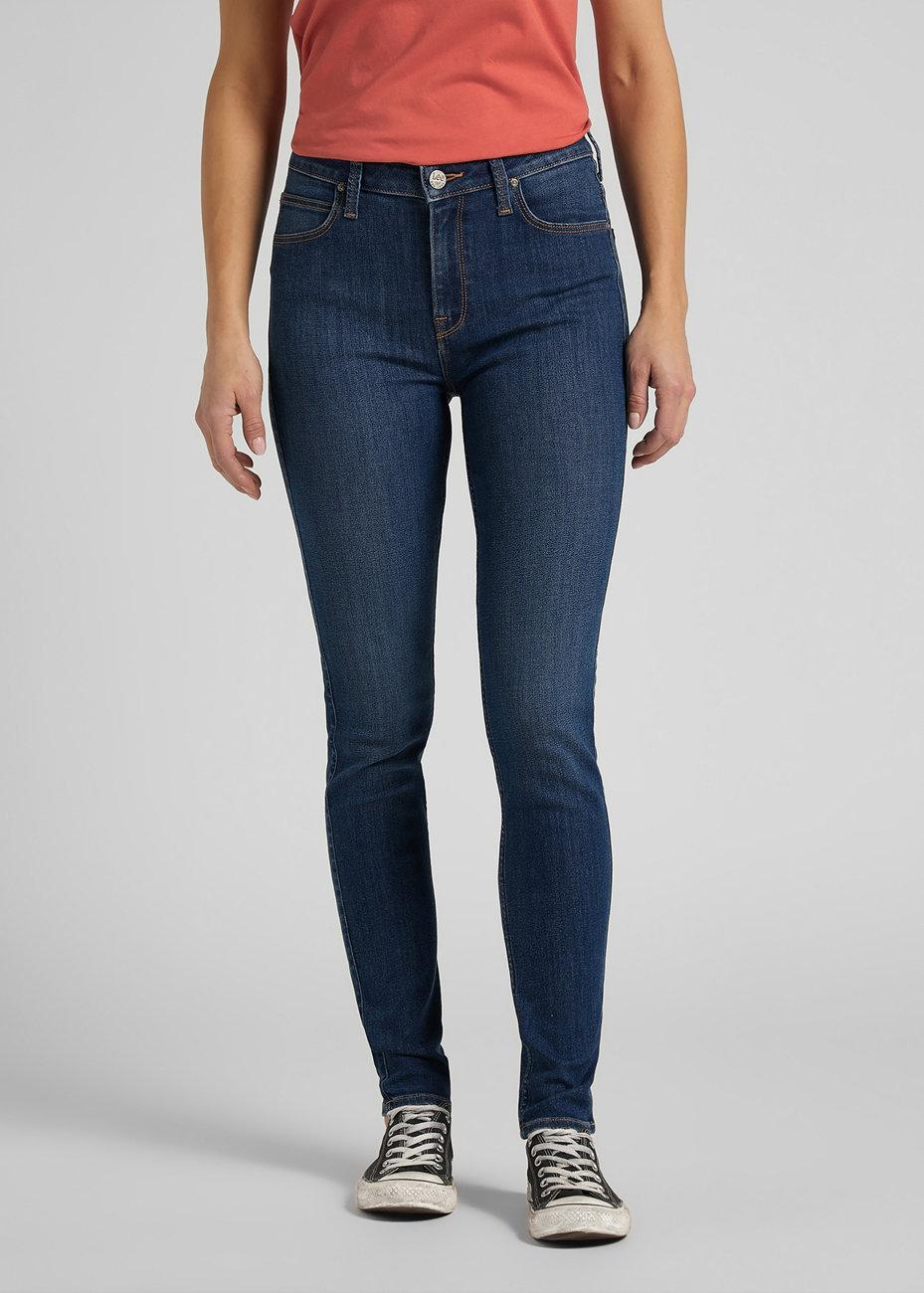 Lee DAMSKIE SPODNIE JEANSOWE LEE Scarlett High MID USED L626SIVE W27 L33