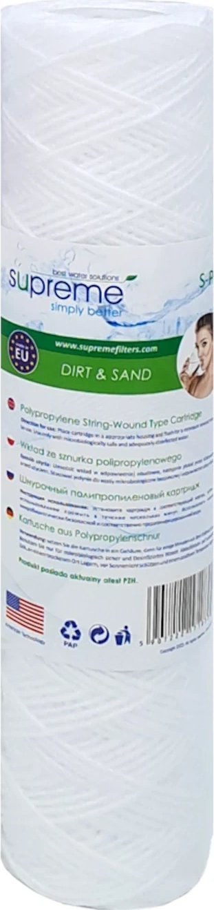 Supreme S-PS10S Wkład sznurkowy 10 mikronów 10 cali