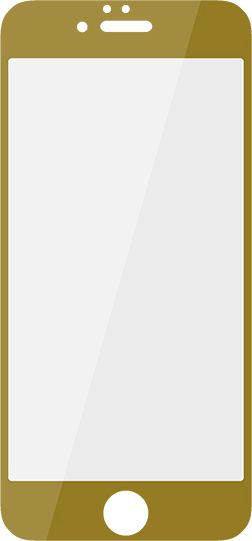 Blow Szkło hartowane do Apple iPhone 6 Plus / 6s Plus, złota ramka