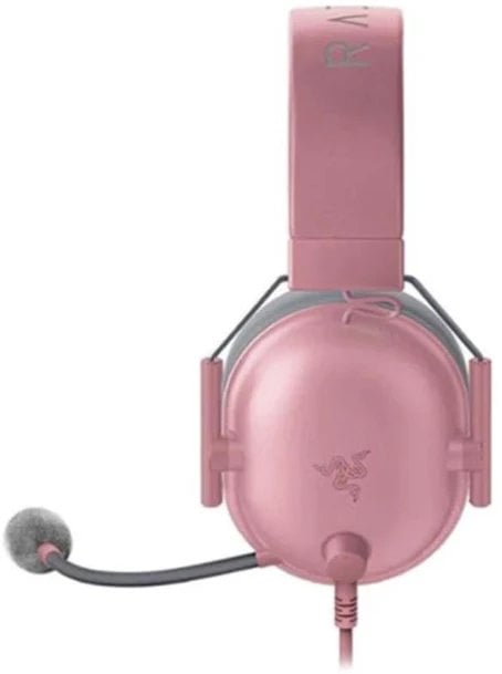 Razer Blackshark V2 X Zestaw słuchawkowy Przewodowa Opaska na głowę Gaming Szary, Różowy