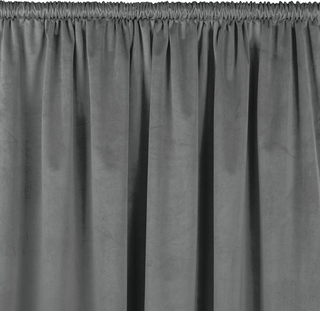 Homede Homede Zasłona VILA velvetowa z tunelem 530x225 grafitowa wzór 1