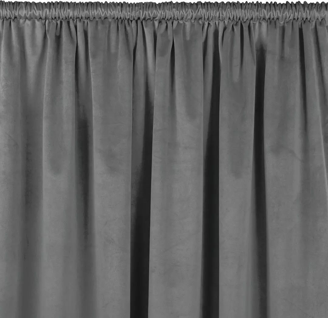 Homede Homede Zasłona VILA velvetowa z tunelem 530x225 grafitowa wzór 1