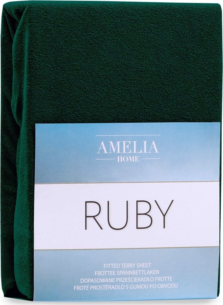 AmeliaHome FITTEDFRO/AH/RUBY/BOTTLEGREEN74/120-140x200+30