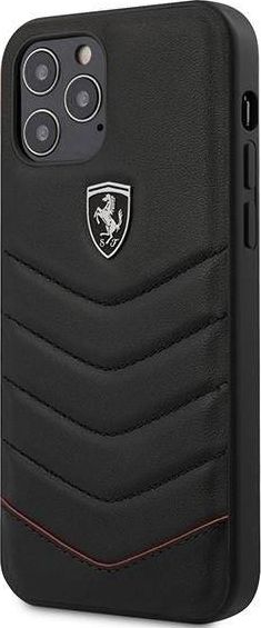 Ferrari Ferrari FEHQUHCP12MBK iPhone 12 Pro / iPhone 12 czarny/black hardcase Off Track Quilted