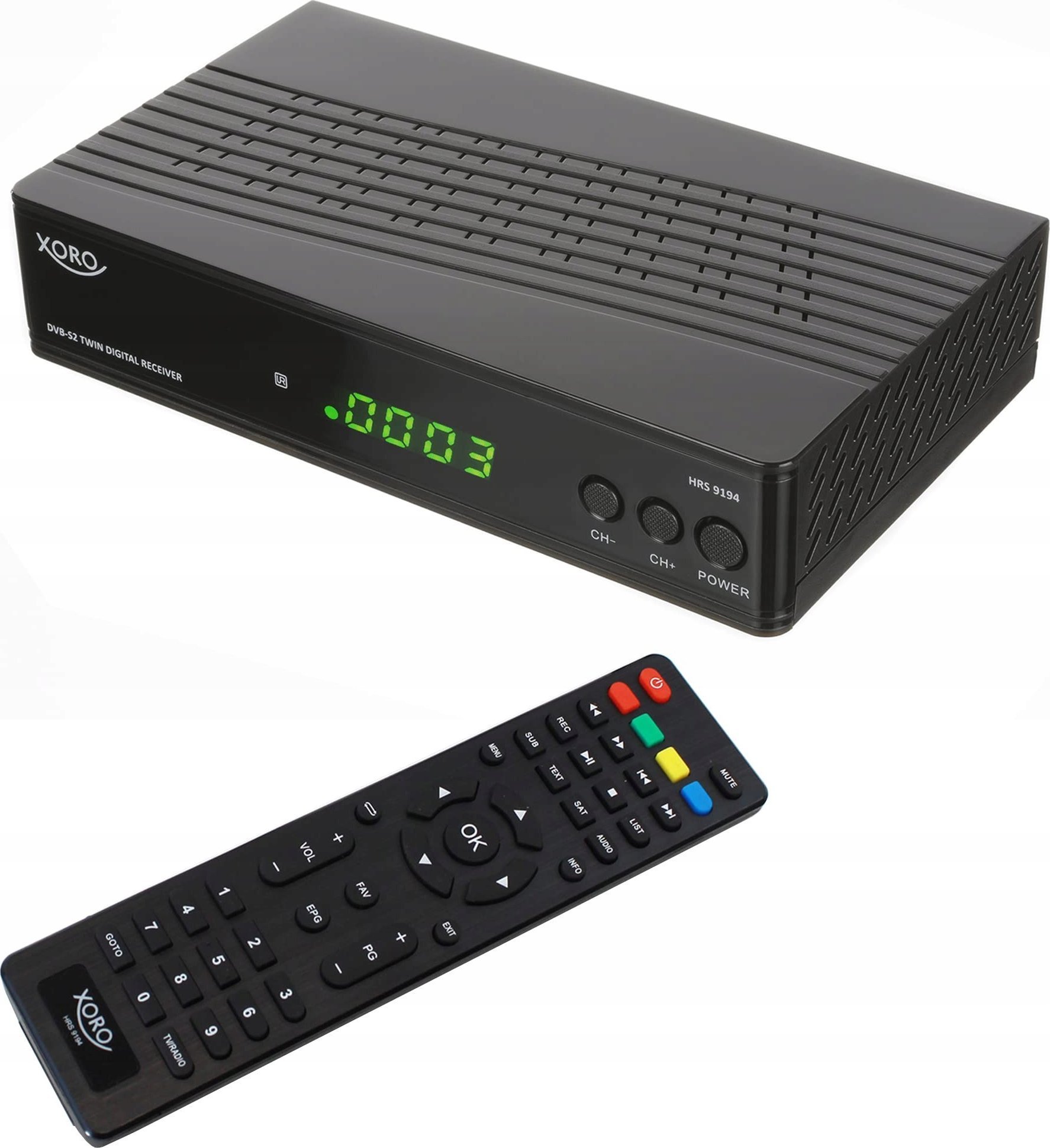 Tuner TV Xoro Xoro HRS 9194, Twin HD DVB-S2 Receiver, schwarz, PVR Ready